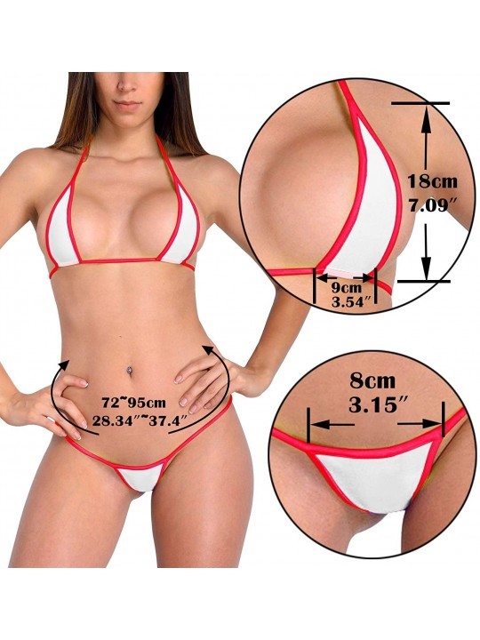 Micro Bikini Mini G String Thong Bathing Suit Extreme Bikinis Swimsuit Women White Sheers